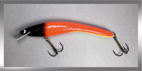 Turus Ukko Original Wobbler, Länge: 16 cm, Farbe: Black Head Orange 042